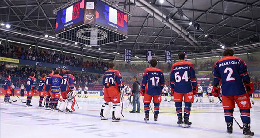 Les Brûleurs de Loups lors d'une rencontre de CHL